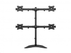 Multibrackets asztali r&ouml;gz&iacute;tő Deskstand Basic Quad d&ouml;nthető, forgathat&oacute; konzol, 15" - 27" fekete (7350073733347)