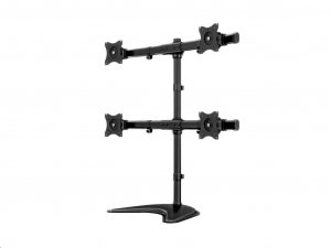 Multibrackets asztali r&ouml;gz&iacute;tő Deskstand Basic Quad d&ouml;nthető, forgathat&oacute; konzol, 15" - 27" fekete (7350073733347)