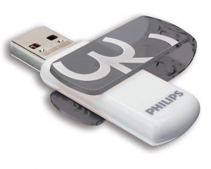 Pen Drive 32GB Philips Vivid USB 2.0 fehér-szürke  (FM32FD05B/10)