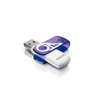 Pen Drive 64GB Philips Vivid USB 2.0 fehér-lila  (FM64FD05B/10)