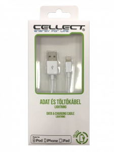 Cellect USB-Lightning töltőkábel 1m fehér (MDCU-IPH-MFI1-W)