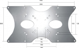 Newstar VESA átalakító adapter 75x75mm és 100x100mm -> 200x100mm, 200x200 és 400x200 (FPMA-VESA400)