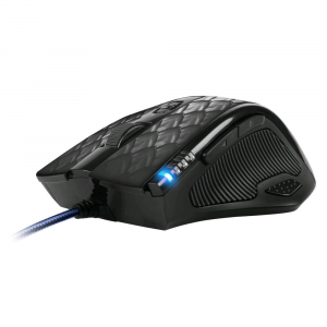 Sharkoon Drakonia Black lézer egér pikkely mintás (súlyozható!!!) USB ( 4044951013579)