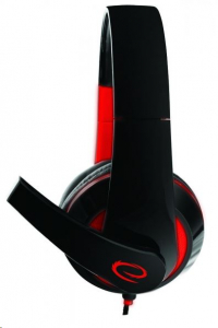 Esperanza CONDOR mikrofonos sztereó gamer fejhallgató fekete-piros (EGH300R)