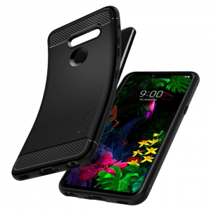 Spigen Rugged Armor LG G8 ThinQ hátlaptok fekete (A32CS25979)