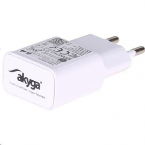 Akyga USB-s hálózati adapter 5V/2.4A 9V/1.67A 12V/1.25A fehér  (AK-CH-11)