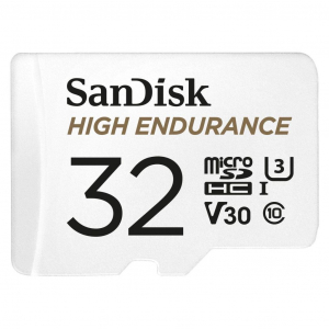 32GB Micro SDHC memória kártya Sandisk High Endurance CL10 U3 V30 + adapter  (SDSQQNR-032G-GN6IA / 183565)