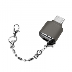 LogiLink key chain USB-C OTG kártyaolvasó fekete (CR0039)