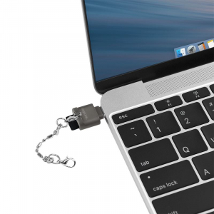 LogiLink key chain USB-C OTG kártyaolvasó fekete (CR0039)