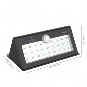 Dodcool Ultra Bright Solar LED napelemes kültéri lámpa fekete (DA115)