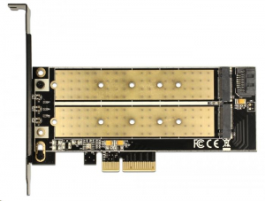 DeLock 2x M.2 bővítő kártya PCI-E (89630)