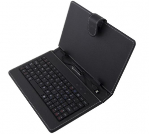 Espearnza EK127 7.85" univerzális tablet tok + billentyűzet (angol) fekete