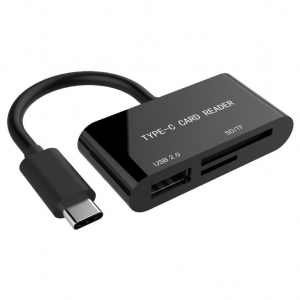 Gembird USB 3.1 Type-C SDXC combo card reader kártyaolvasó (UHB-CR3-02)