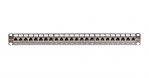 Nikomax STP patch panel cat.6a 24 port 19" 1U &aacute;rny&eacute;kolt (NMC-RP24SA2-1U-MT)