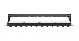 Nikomax UTP patch panel cat.5e 48 port 19" 2U döntött (NMC-RP48UD2-AN-2U-BK)