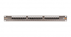 Nikomax STP patch panel cat.5e 24 port 19" 1U árnyékolt (NMC-RP24SD2-1U-MT)