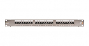 Nikomax STP patch panel cat.6 24 port 19" 1U árnyékolt (NMC-RP24SE2-1U-MT)