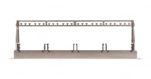 Nikomax UTP patch panel keret 1U 19" szürke (NMC-RP08-BLANK-CJ-1U-MT)