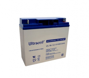 Ultracell zselés ólomsavas gondozásmentes akkumulátor 12V 18 000mAh 181.5x77x167.5mm (UL18-12)