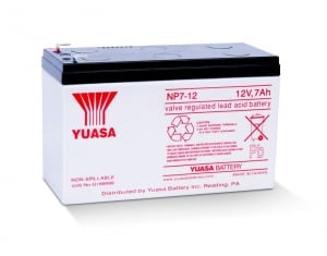 Yuasa zselés ólomsavas gondozásmentes akkumulátor 12V 7000mAh 151x97.5x65mm (NP7-12)