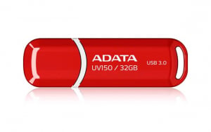 Pen Drive 32GB ADATA UV150 piros USB 3.0 (AUV150-32G-RRD)