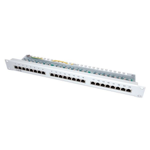 Value STP CAT5e 24port patch panel szürke (26.99.0329-5)