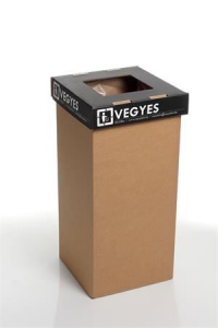 Recobin URE022 Mini újrahasznosított szelektív hulladékgyűjtő 20l fekete