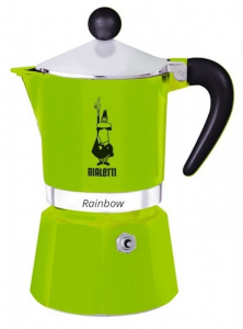 Bialetti Rainbow 6 személyes  kotyogós kávéfőző zöld (4973)