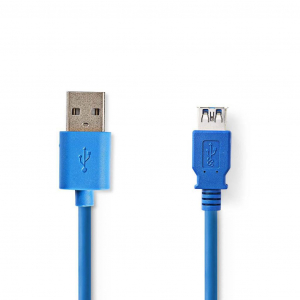 Nedis USB 3.0 hosszabbítókábel 3m kék (CCGP61010BU30)