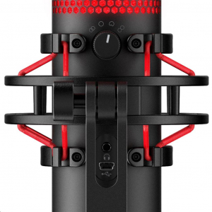 HyperX QuadCast asztali mikrofon fekete-piros (HX-MICQC-BK / 4P5P6AA)
