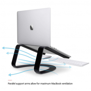 TwelveSouth Curve MacBook állvány fekete (12-1708 / 1697220)