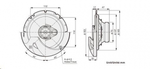 Pioneer TS-R1750S 3-utas koaxiális hangszóró