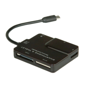 Roline microUSB 2.0 k&aacute;rtyaolvas&oacute; Androidos telefonokhoz, tablethez (15.08.6252-10)