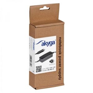 Akyga Notebook aut&oacute;s adapter 65W Asus, Toshiba (AK-ND-31)