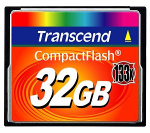 32GB Compact Flash Memória Transcend  133x (TS32GCF133)