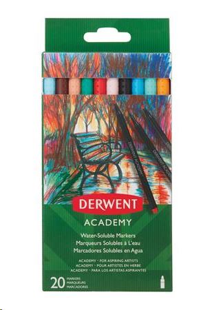Derwent "Academy" Tűfilc készlet, 20 különböző szín (E98202, 98202)