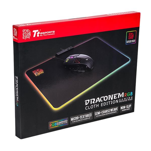 Thermaltake Ttesports MP-DCM-RGBSMS-01 DRACONEM RGB Cloth Edition Gaming egérpad