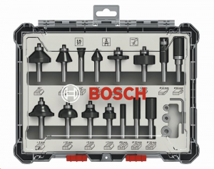 Bosch 2607017472 15 részes maró készlet (8 mm-es szár)