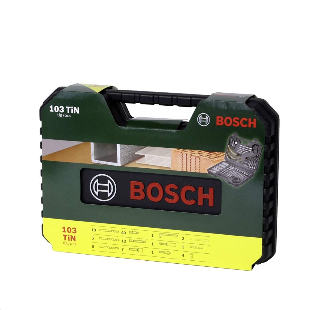 Bosch 2607017367 103 részes V-Line Titanium fúró- és csavarozókészlet