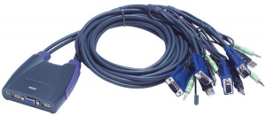 ATEN KVM Switch 4PC USB + kábel (CS64US)