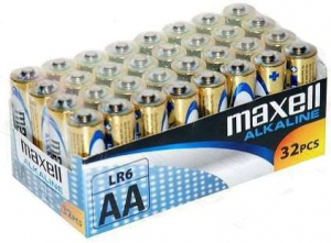 Maxell 1.5V Alkáli AA ceruza elem (32db / csomag)  (LR6)