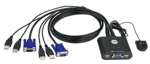 ATEN KVM Switch 2PC USB + kábel (CS22U)
