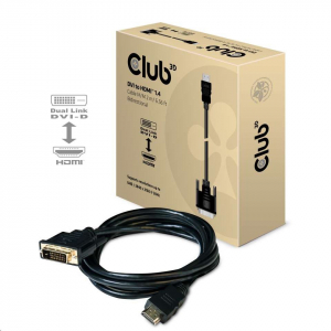 CLUB3D DVI - HDMI 1.4 átalakító kábel, 2m (CAC-1210)