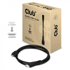 CLUB3D Mini HDMI - HDMI 2.0 kábel, 1m (CAC-1350)