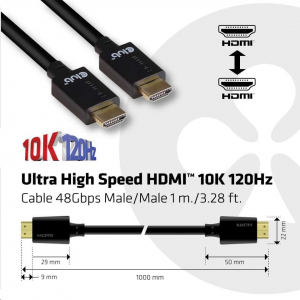 CLUB3D HDMI 2.1 - Ultra High Speed HDMI 10K 120Hz kábel, 1m (CAC-1371)