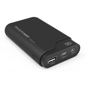 RealPower PB-7500C Power Bank 7500mAh fekete (243924)