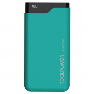 RealPower PB-15000C Power Bank 15000mAh zöld (243968)