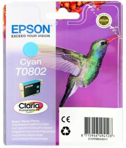 Epson T0802 Claria Photographic tintapatron cián (C13T08024011)