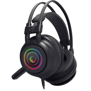Rampage RM-K2 X-QUADRO  RGB 7.1 Surround mikrofonos fejhallgató fekete (31640)
