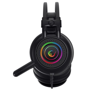 Rampage RM-K2 X-QUADRO  RGB 7.1 Surround mikrofonos fejhallgató fekete (31640)